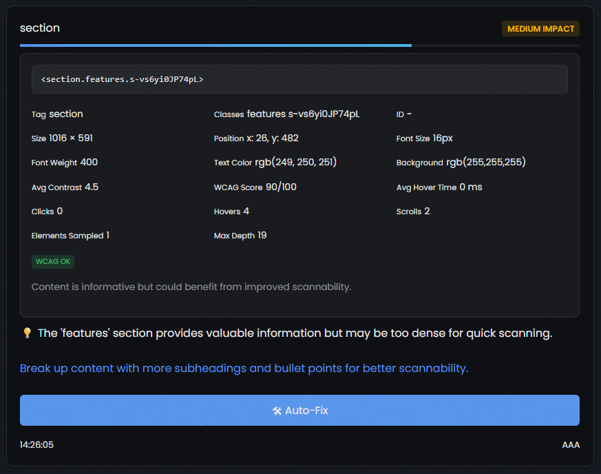 AI Insights dashboard preview